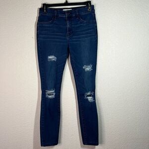Pacsun Blue Distressed Ankle Mid Rise Skinny Jeggings‎ Women's Size 26